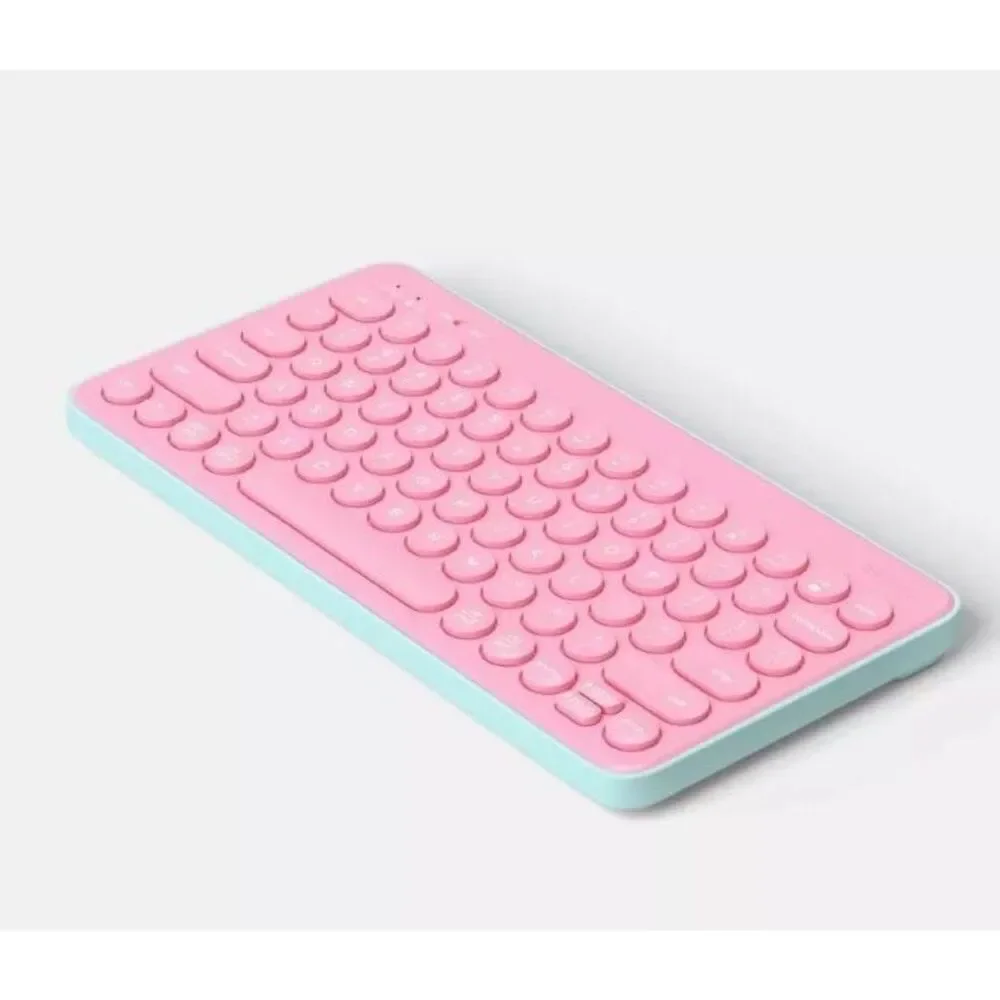 Pink Bluetooth Wireless Keyboard Windows Mac PC Laptop Silent Typing Heyday